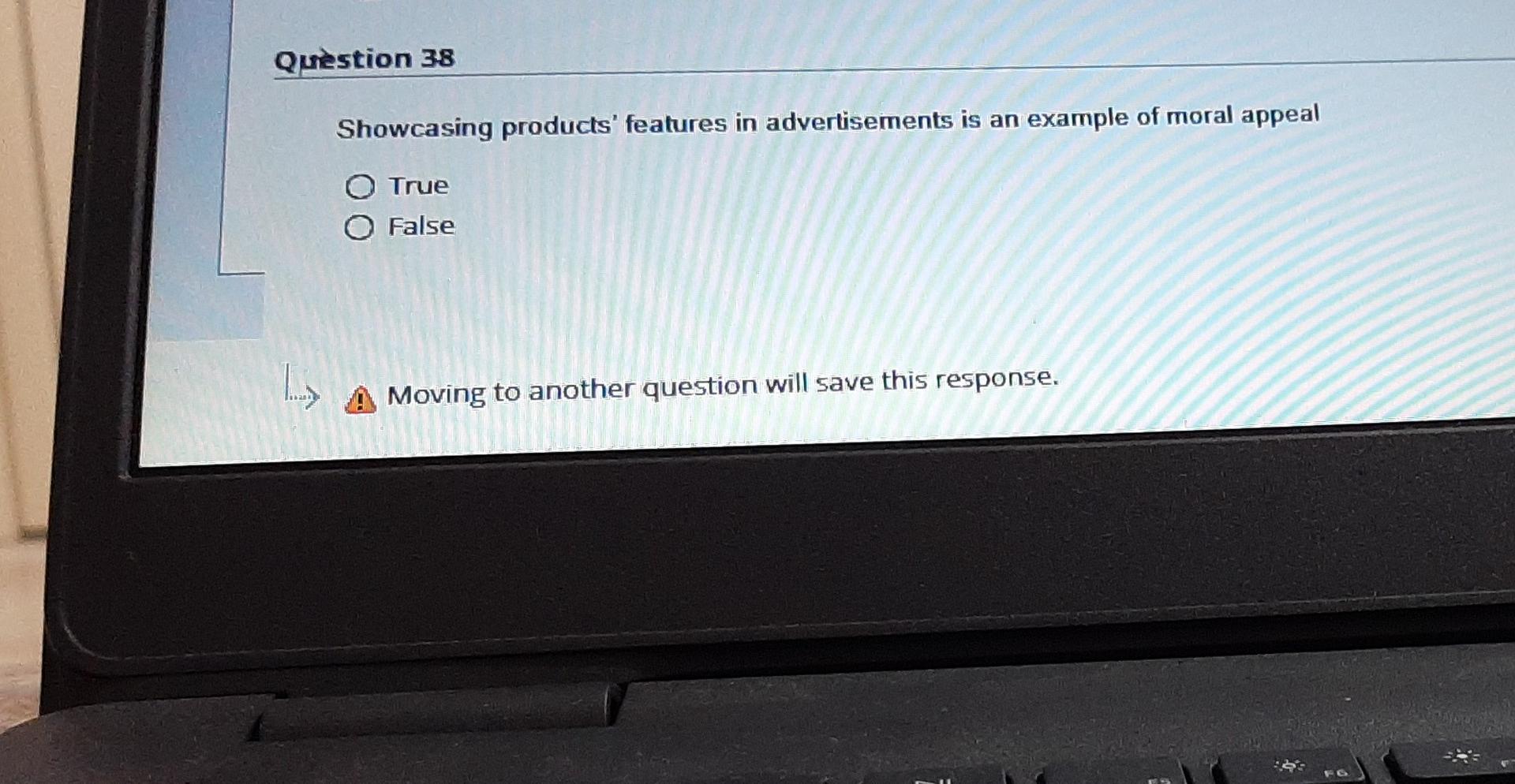 Question 38 Showcasing products' features in