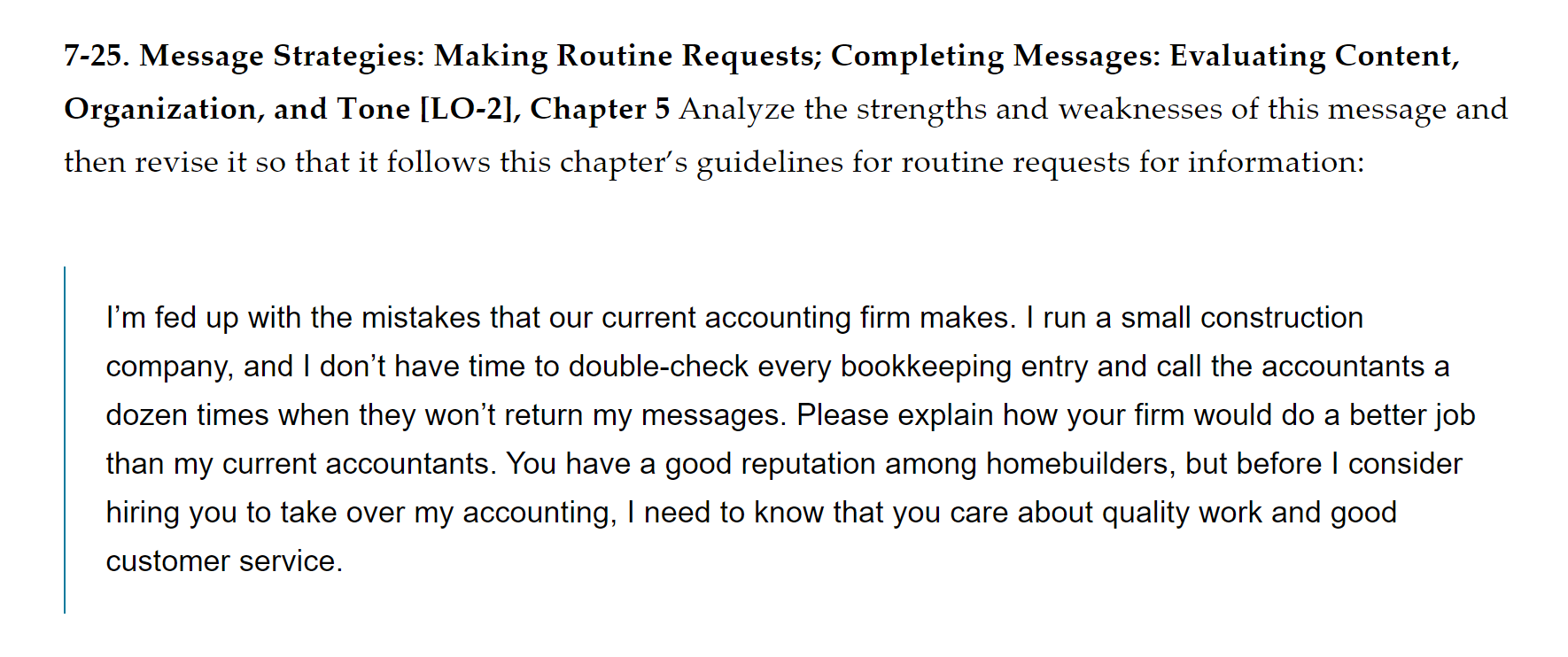 Message Strategies: Making Routine Requests;