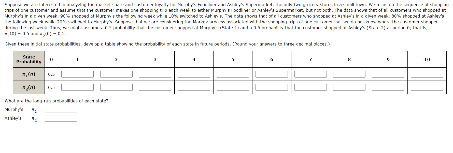 1(0)=0.5 and 2(0)=0.5. Given these initial state