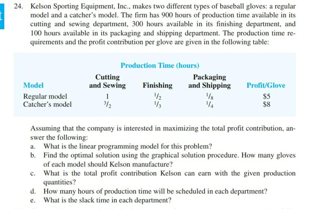 please do not solve in excel just solve in paper