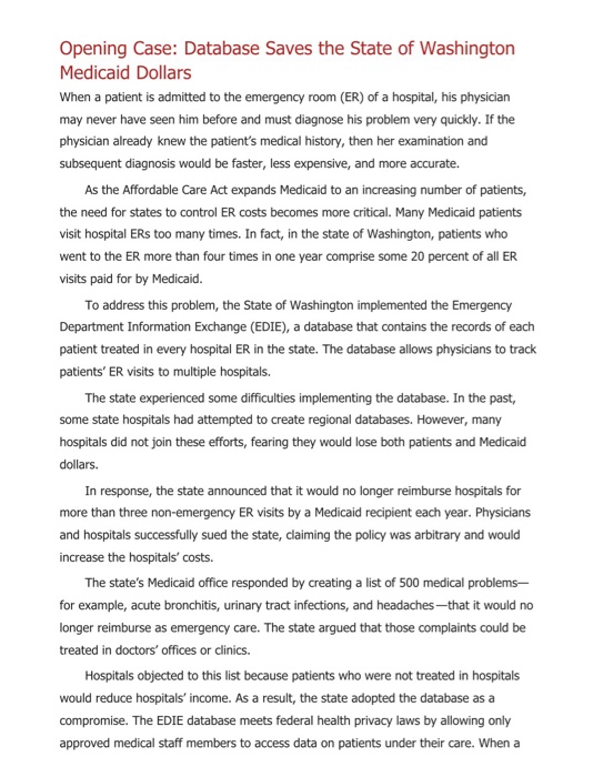 Consider your degree program or your selected