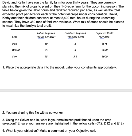 PLEASE SHOW ME HOW TO DO THIS IN EXCEL. I WOULD