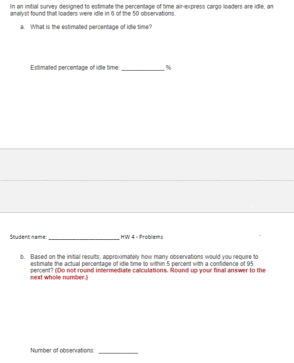 Please show all work, thank you! In an initial
