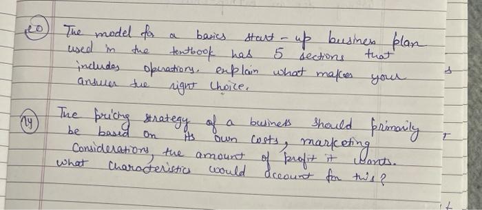 ch The model for basics start up business plan