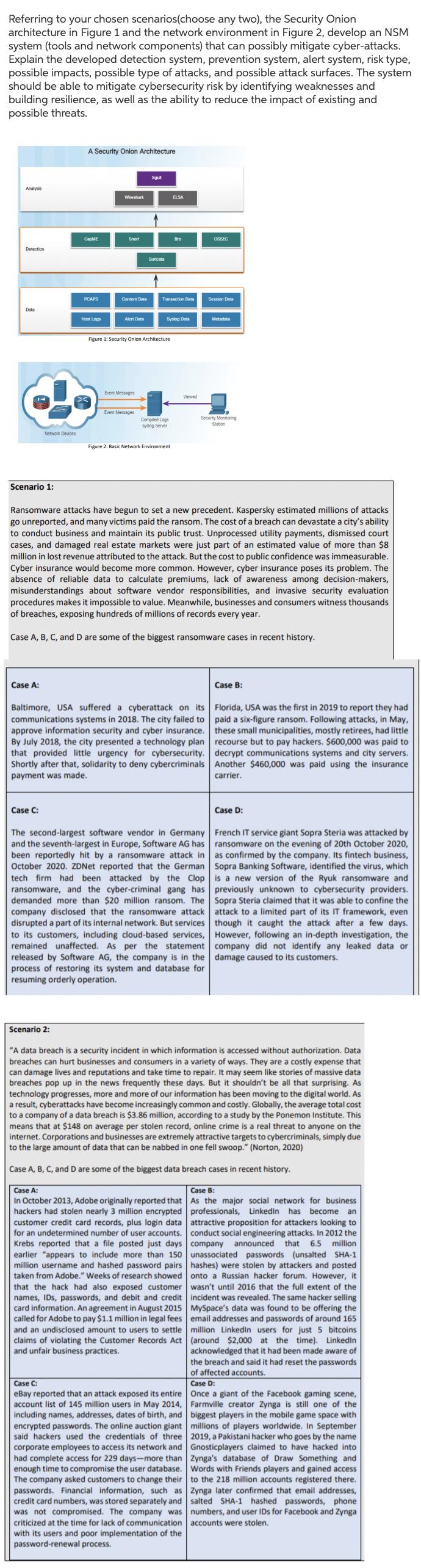 i need scenario 2 please Referring to your chosen