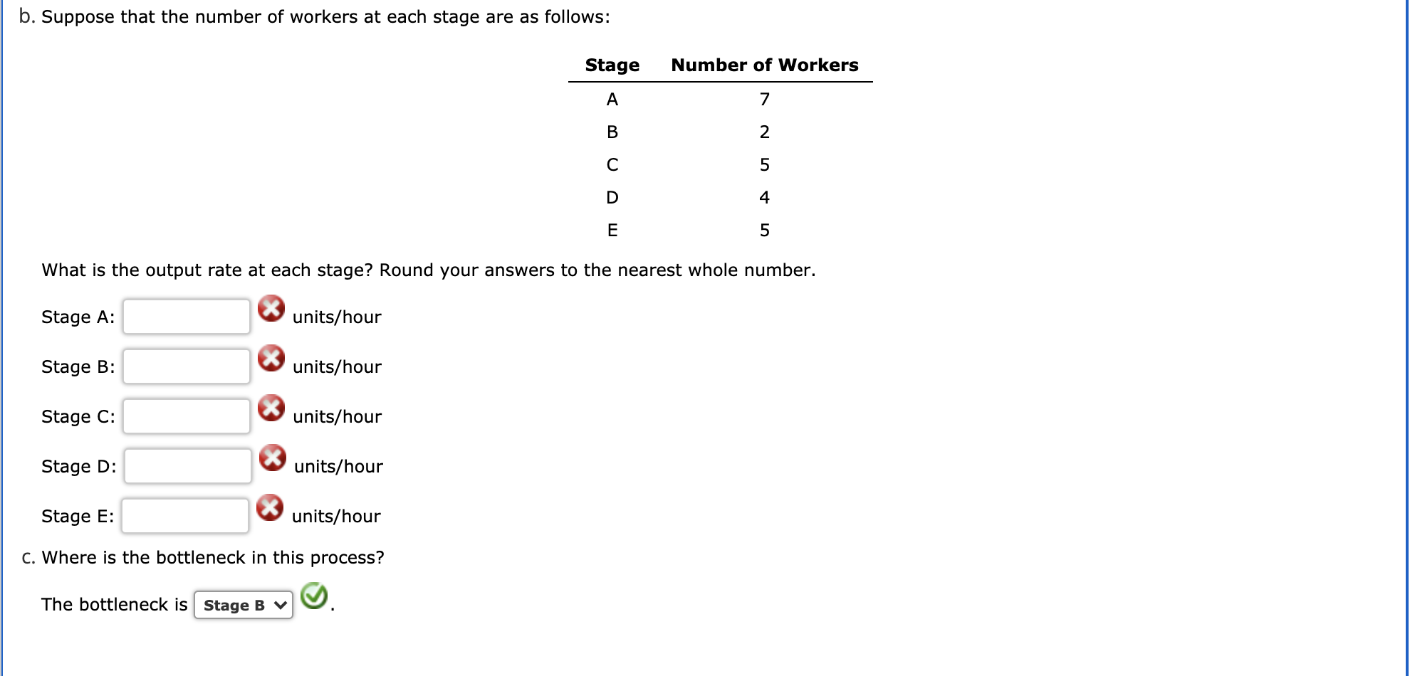 Hint(s) Check My Work The production process