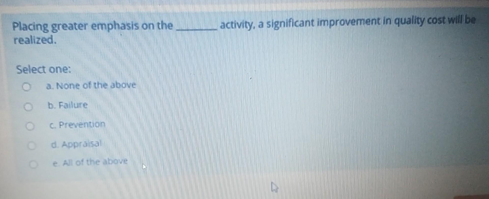 economics of quality activity, a significant