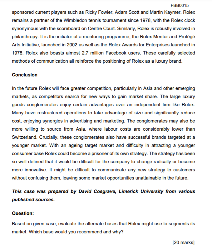 question: Based on the given case, evaluate the