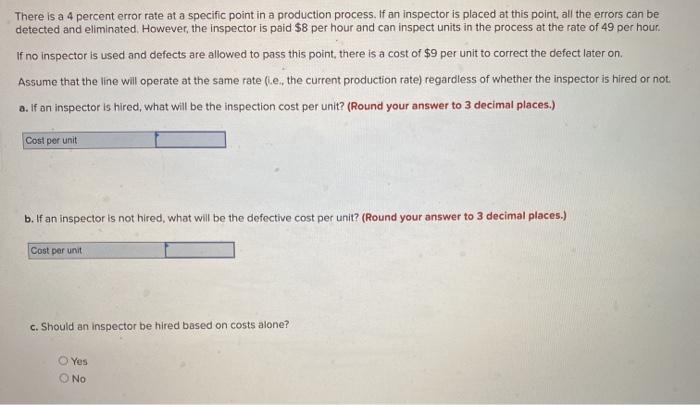 There is a 4 percent error rate at a specific