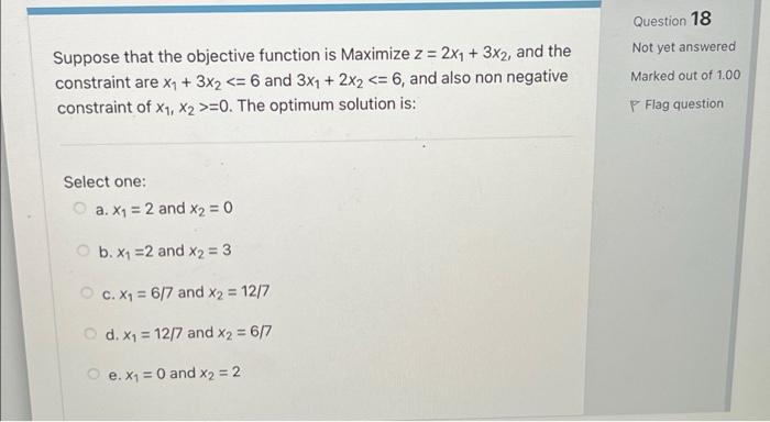 this is actually Operation Research. Plis answer