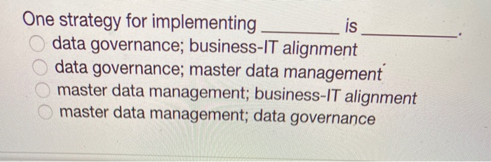 one strategy for implementing ___ is ___ One