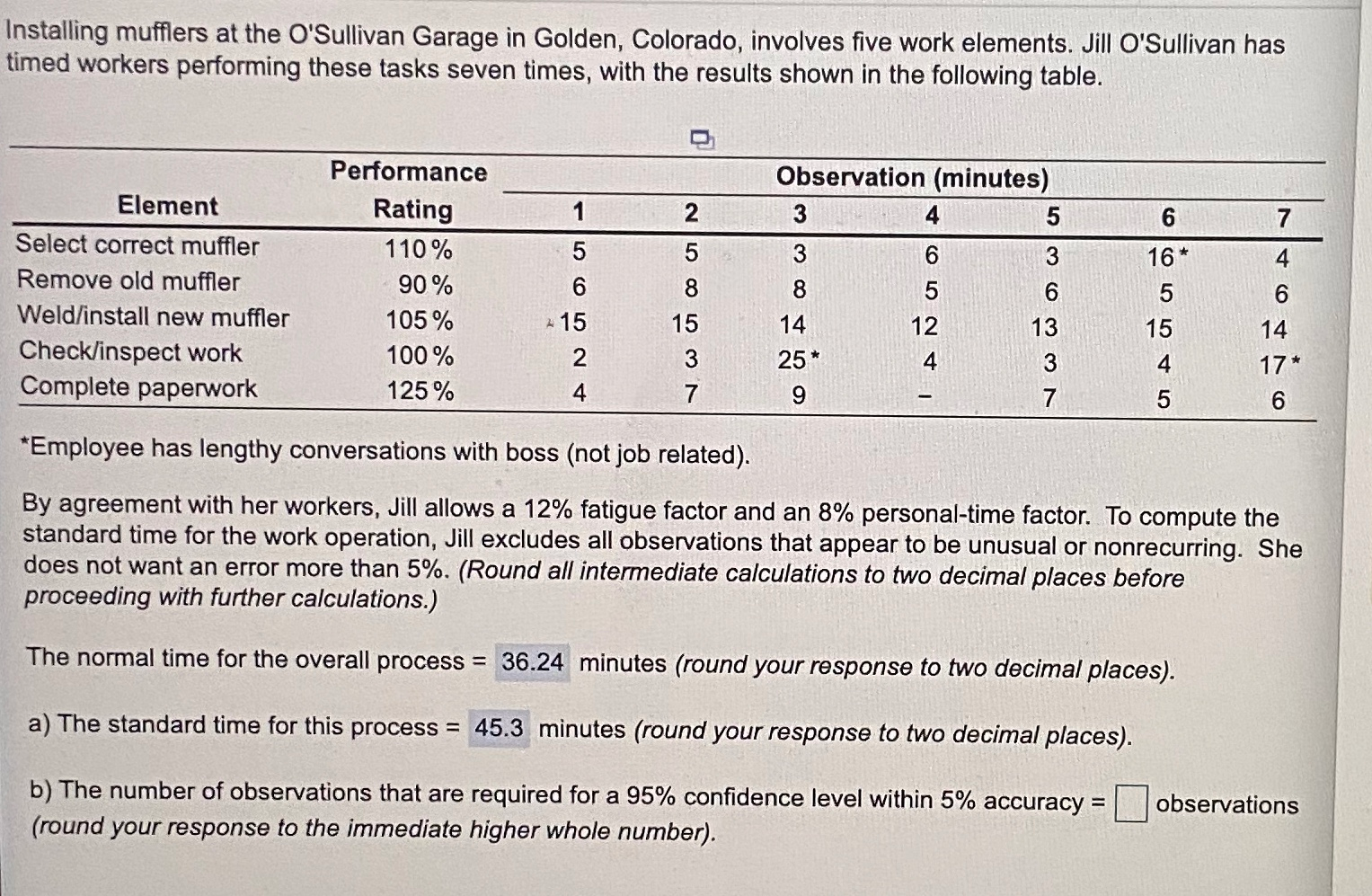 Installing mufflers at the O'Sullivan Garage in