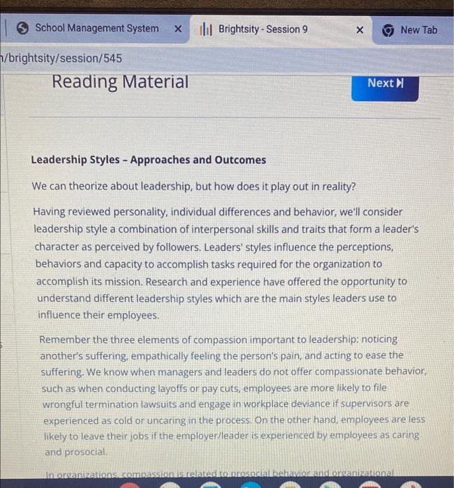 School Management System ili Brightsity - Session