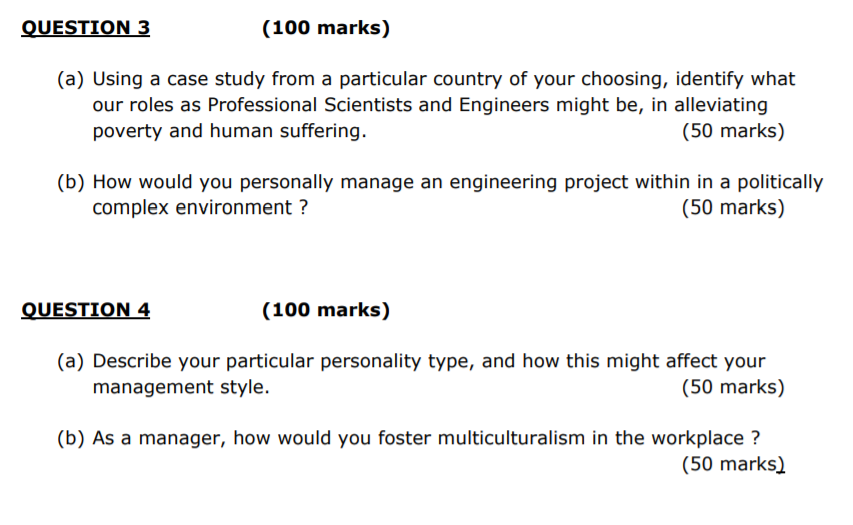 QUESTION 3 (100 marks) (a) Using a case study