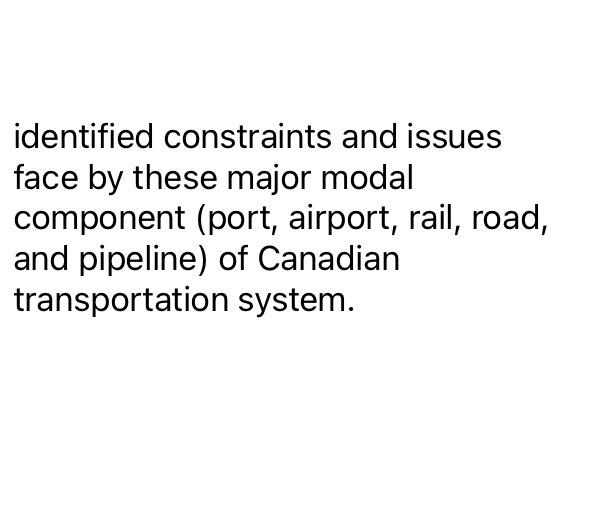 identified constraints and issues face by these