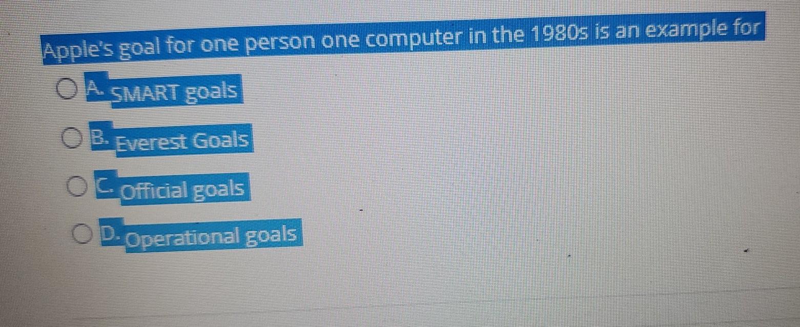 Apple's goal for one person one computer in the
