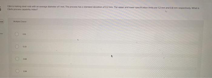An X chart is used to track a process with binary