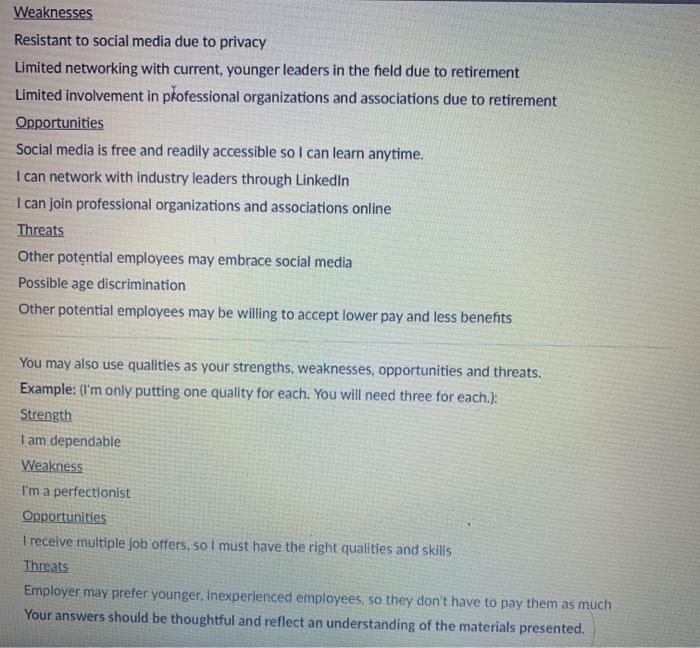 Assignment: You will be sharing a goal.