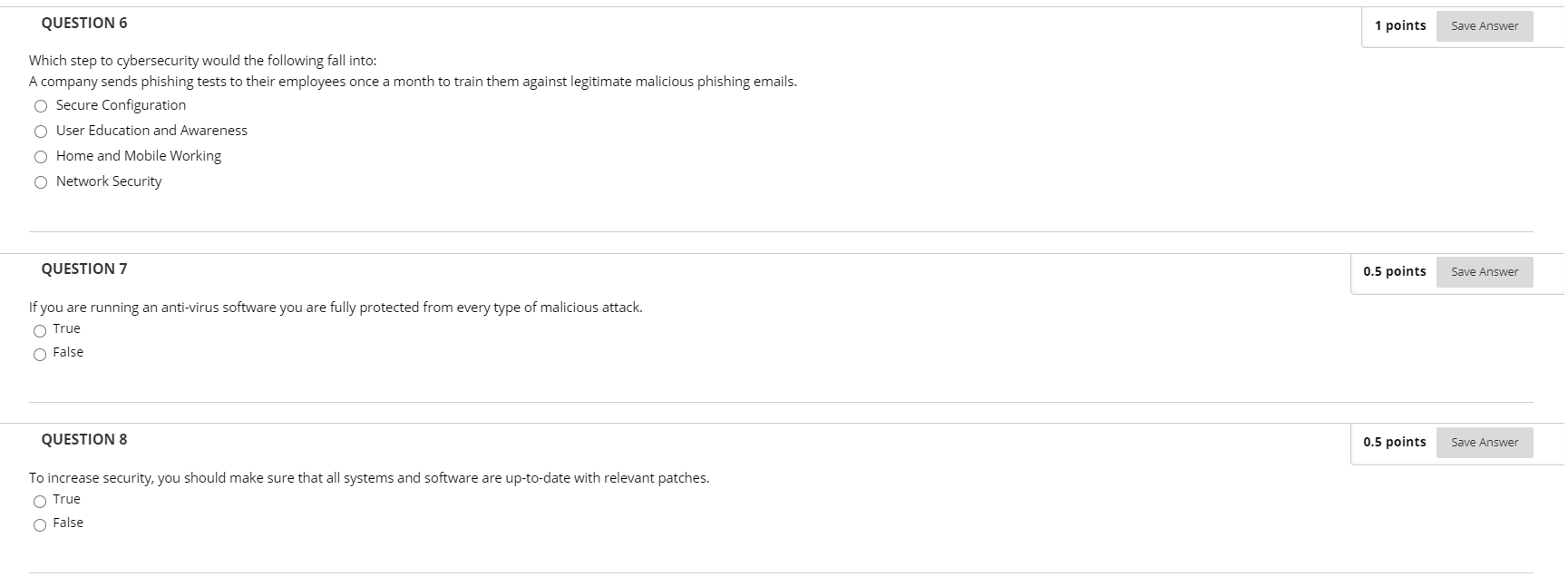 QUESTION 6 1 points Save Answer Which step to