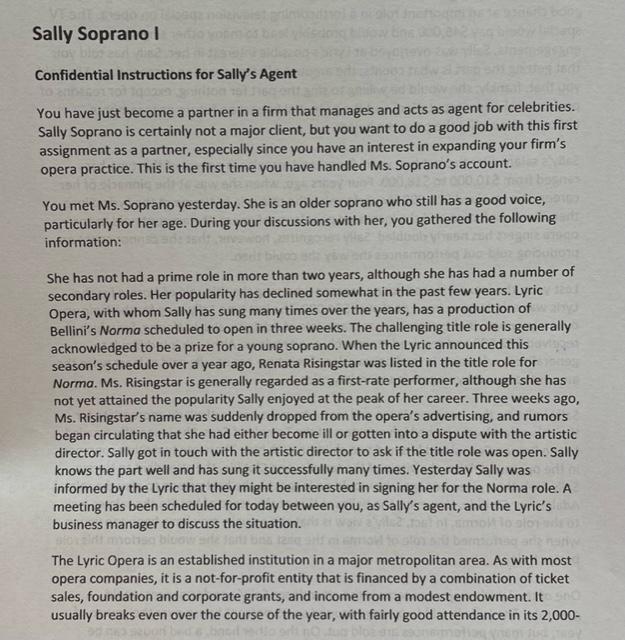 Sally Soprano Case - Please help. I will give
