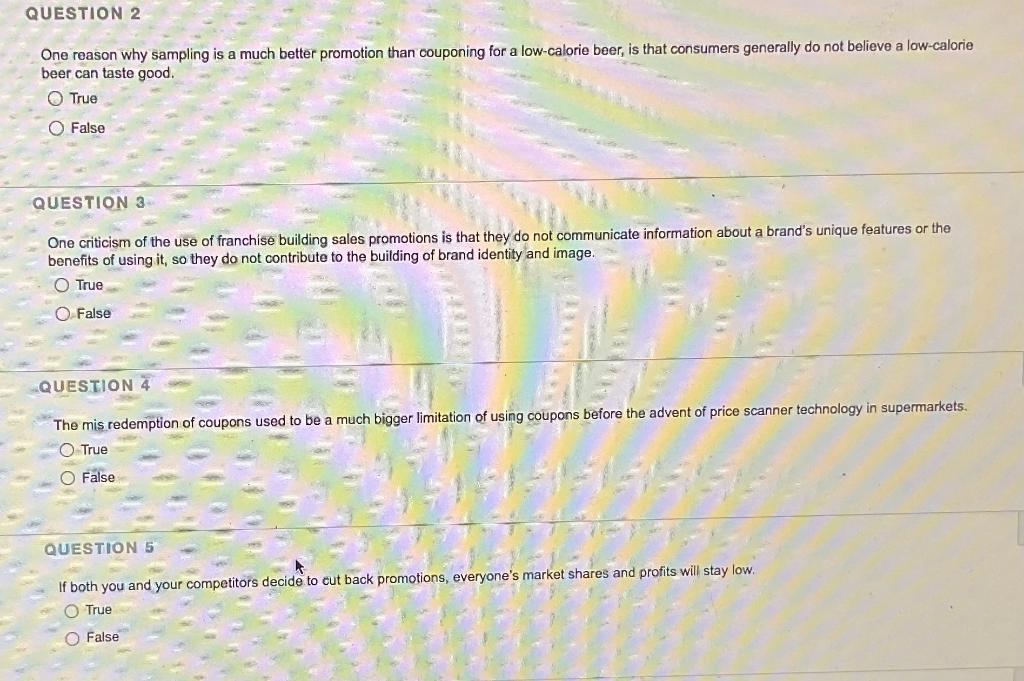 QUESTION 2 One reason why sampling is a much