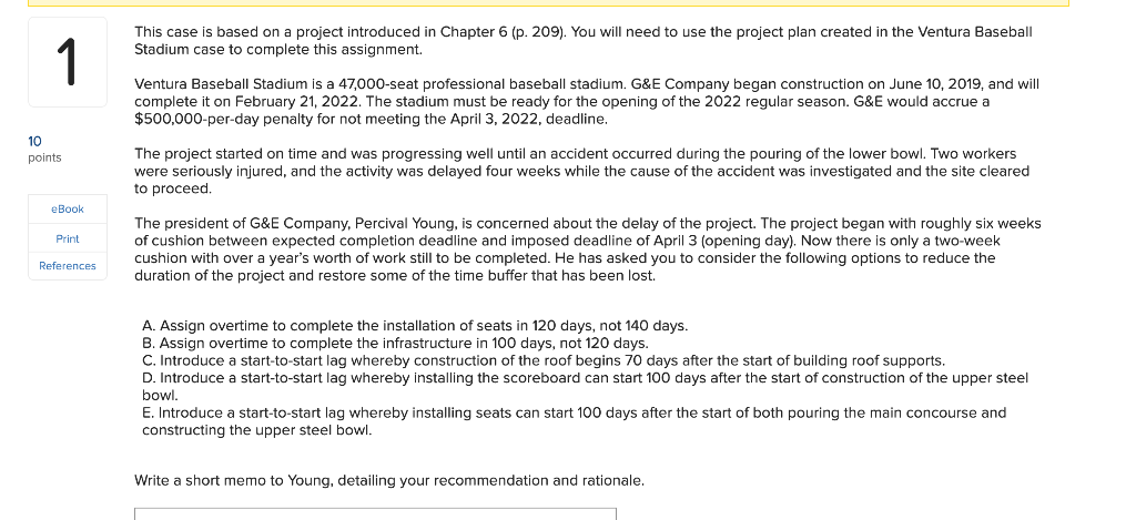 This case is based on a project introduced in