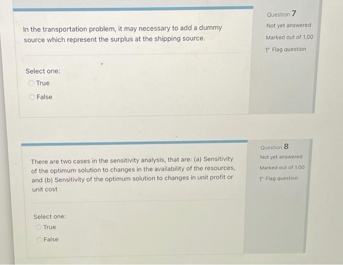 this is actually Operation Research. Answer all