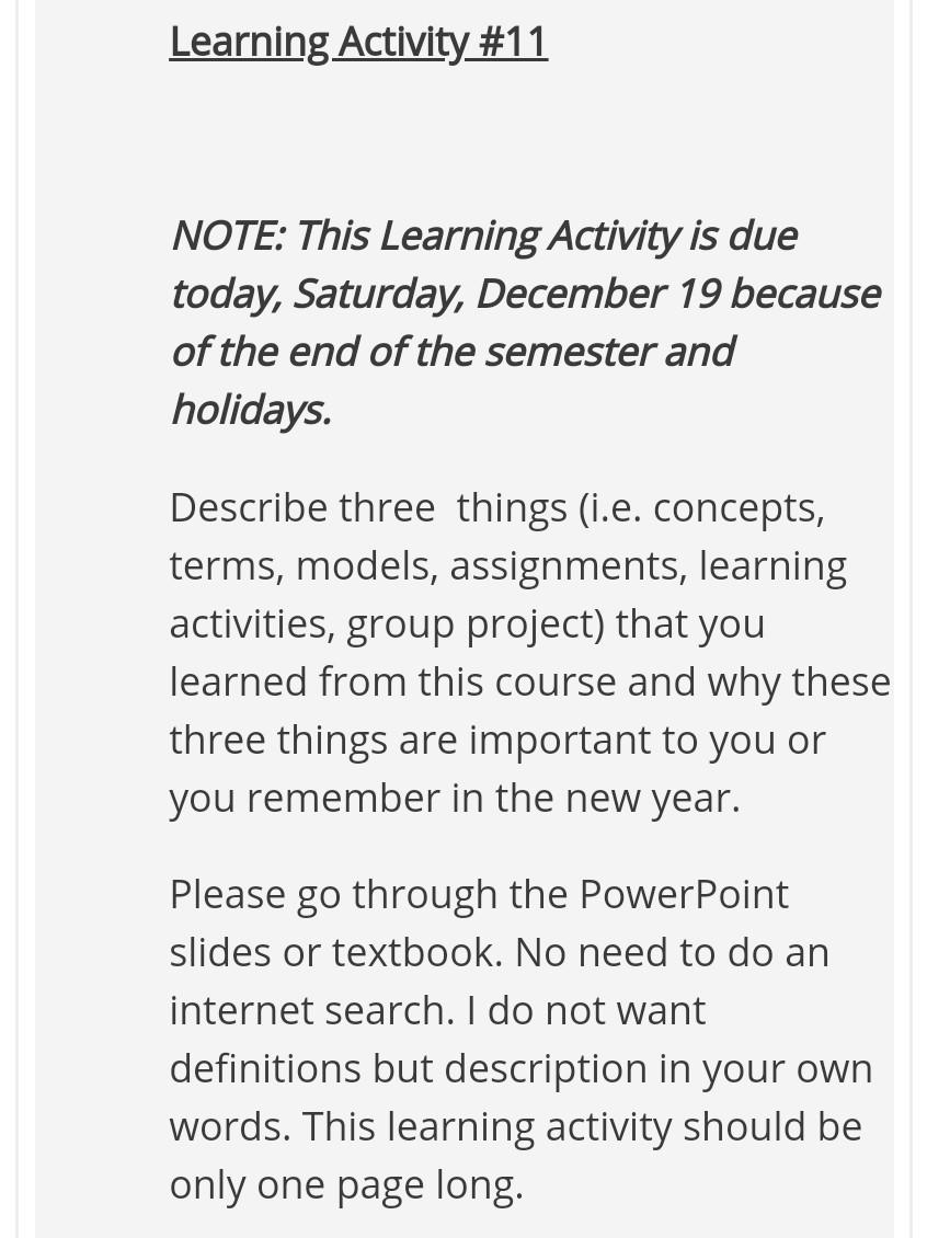 Hello I need a new answer for this today.