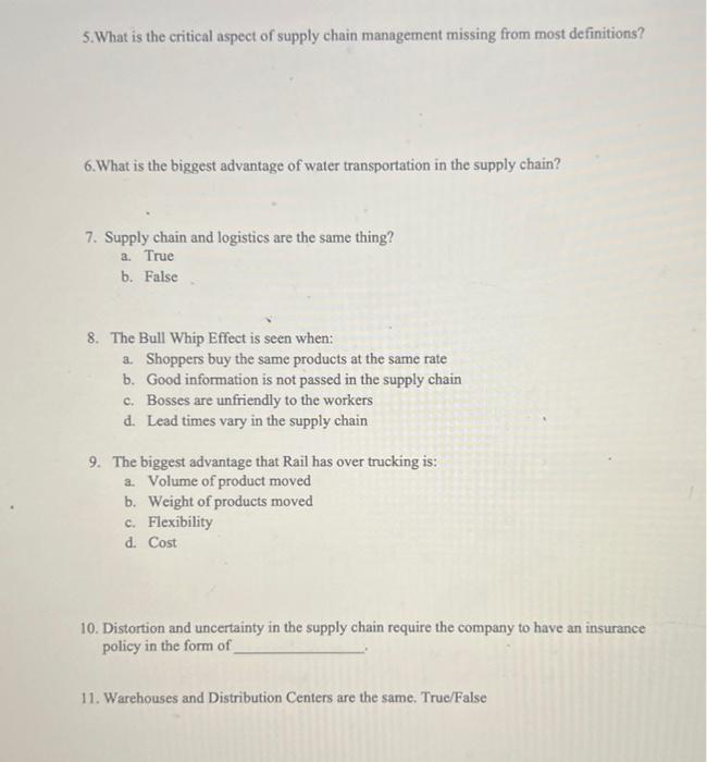 1. What is intermodal? a. Moving between company