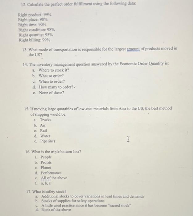 1. What is intermodal? a. Moving between company