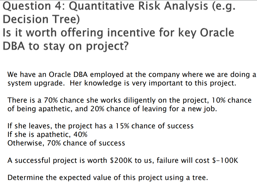 Question 4: Quantitative Risk Analysis (e.g.