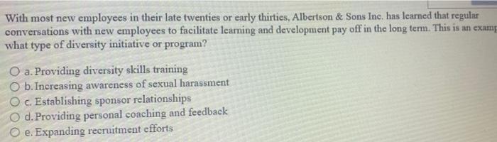 With most new employees in their late twenties or