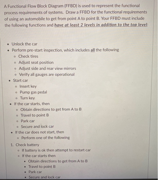 an example A Functional Flow Block Diagram (FFBD)