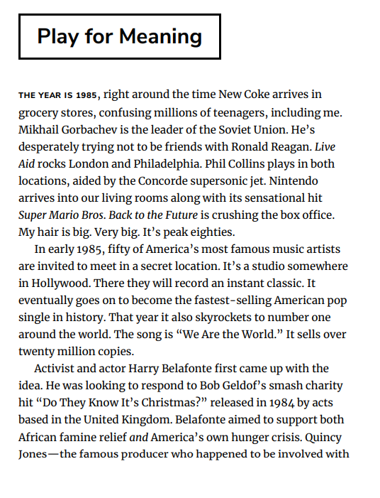 question- Here is the Chapter 2 "Play for