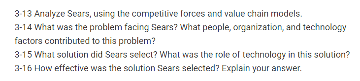 Will Technology Save Sears? Sears, Roebuck used