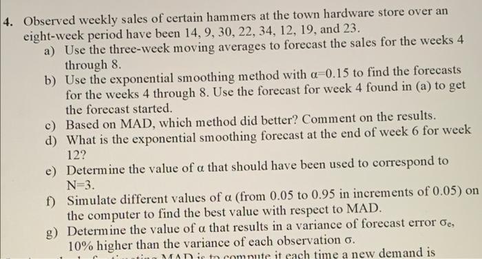 solve b,c,d,e,f,g using excel plz and add some