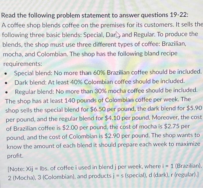 19-22 Please answer quickly Question 19-20 21-22