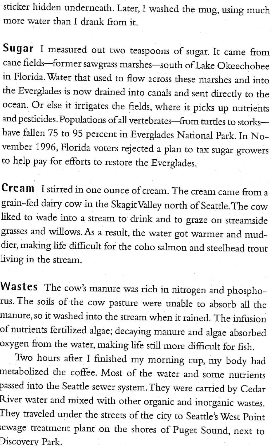 Assignment Directions: Coffee Article: Chapter 1