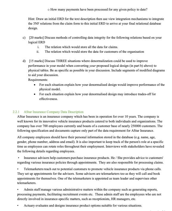How do you do 1NF, 2NF, and 3NF How many payments
