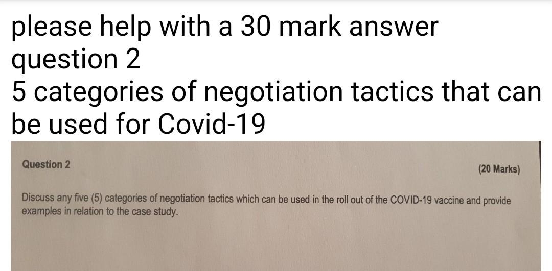 please help with a 30 mark answer question 2 5