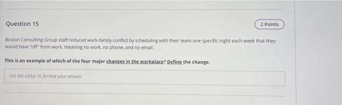 Question 15 2 Points Boston Consulting Group