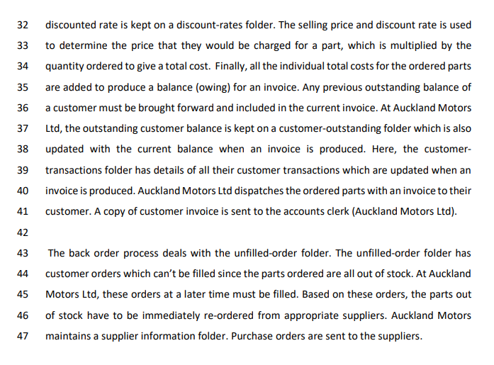 1 2 3 4 5 Appendix A - The Auckland Motors Case