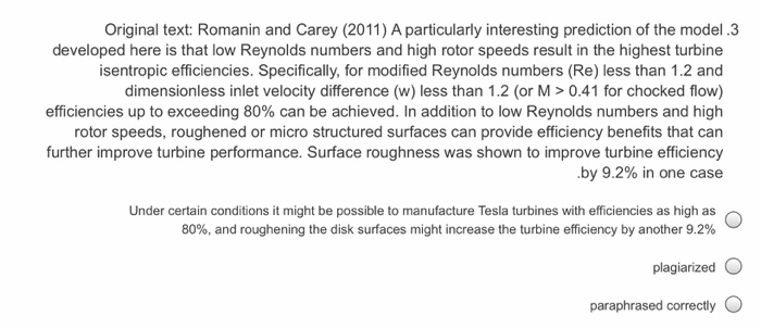 can you tell me if it plagiarism (Original text: