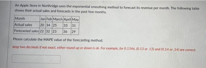An Apple Store in Northridge uses the exponential
