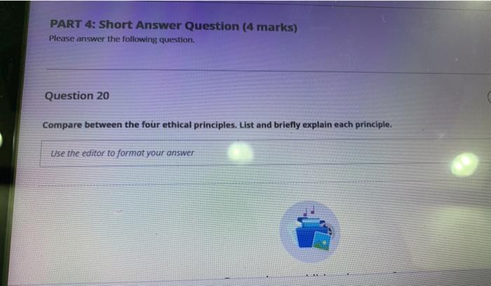 short answer PART 4: Short Answer Question (4