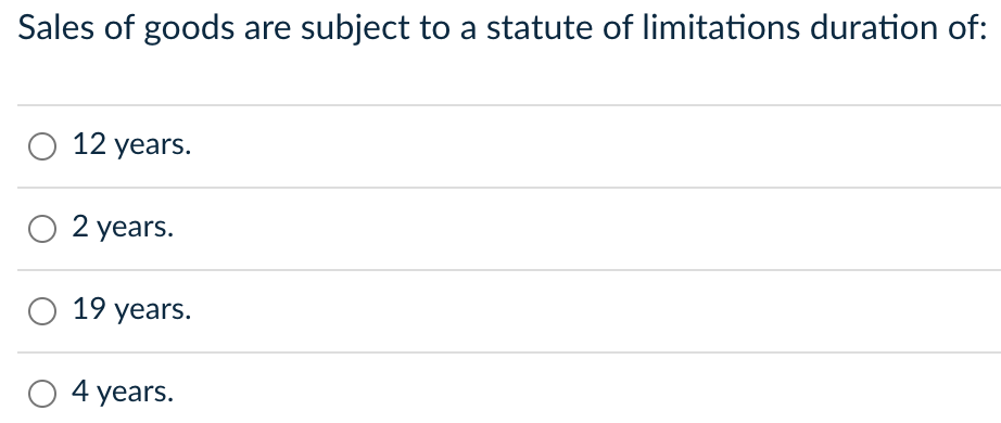 A contract is created which listed consideration