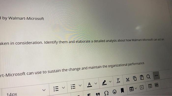 Case Study Walmart and Microsoft recently