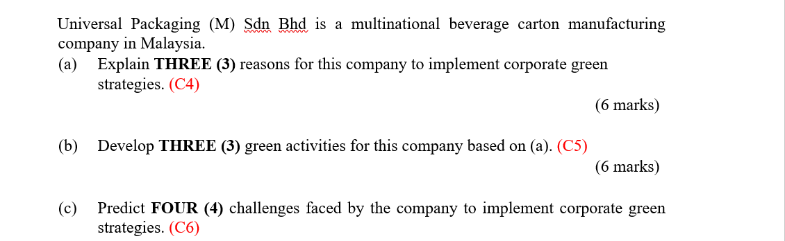 Universal Packaging (M) Sdn Bhd is a