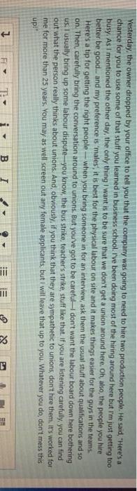 For 15 marks Identify 4 issues or problems in the