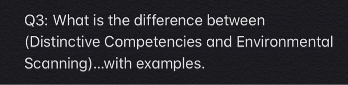 Q3: What is the difference between (Distinctive